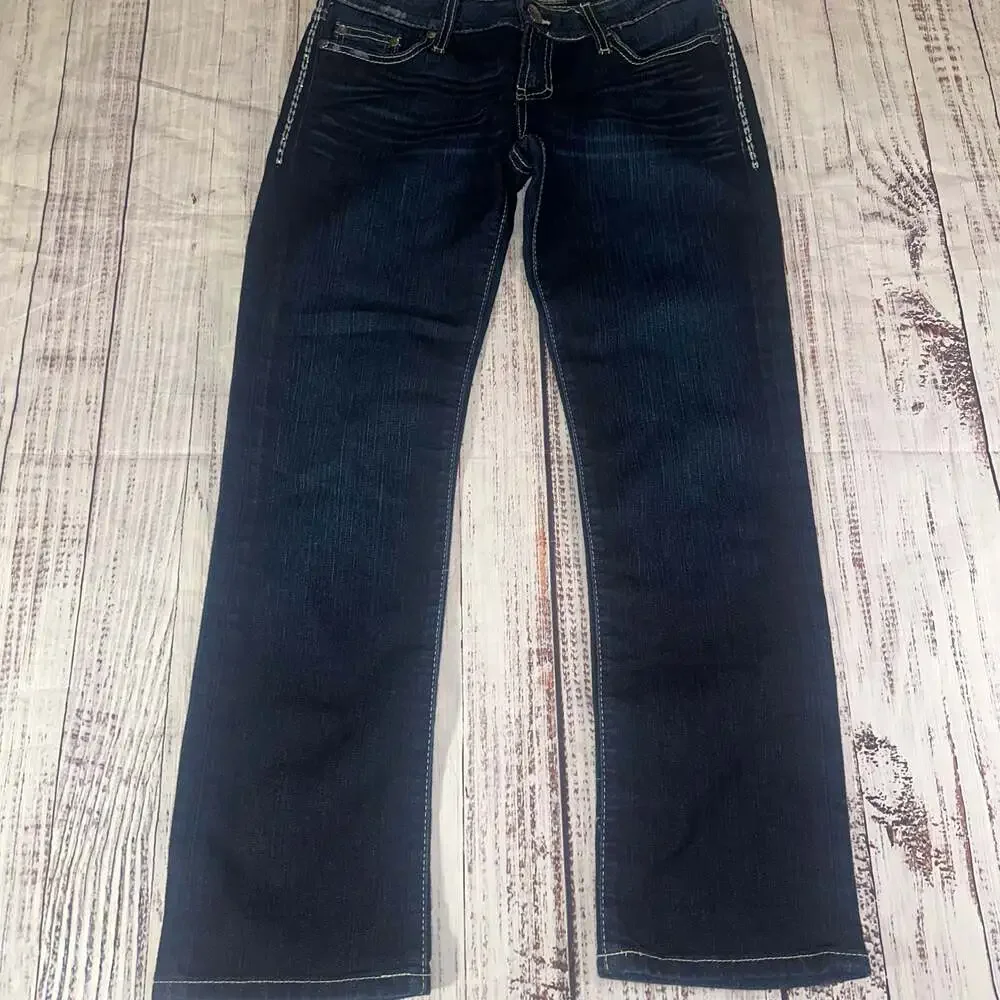 BKE Denim Sabrina Straight Leg Blue Jeans Size 27